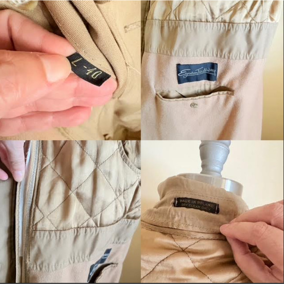 Vintage Egon Von Furstenberg Trench Coat M/L 40 Beige Belted Removable Liner - Picture 9 of 9